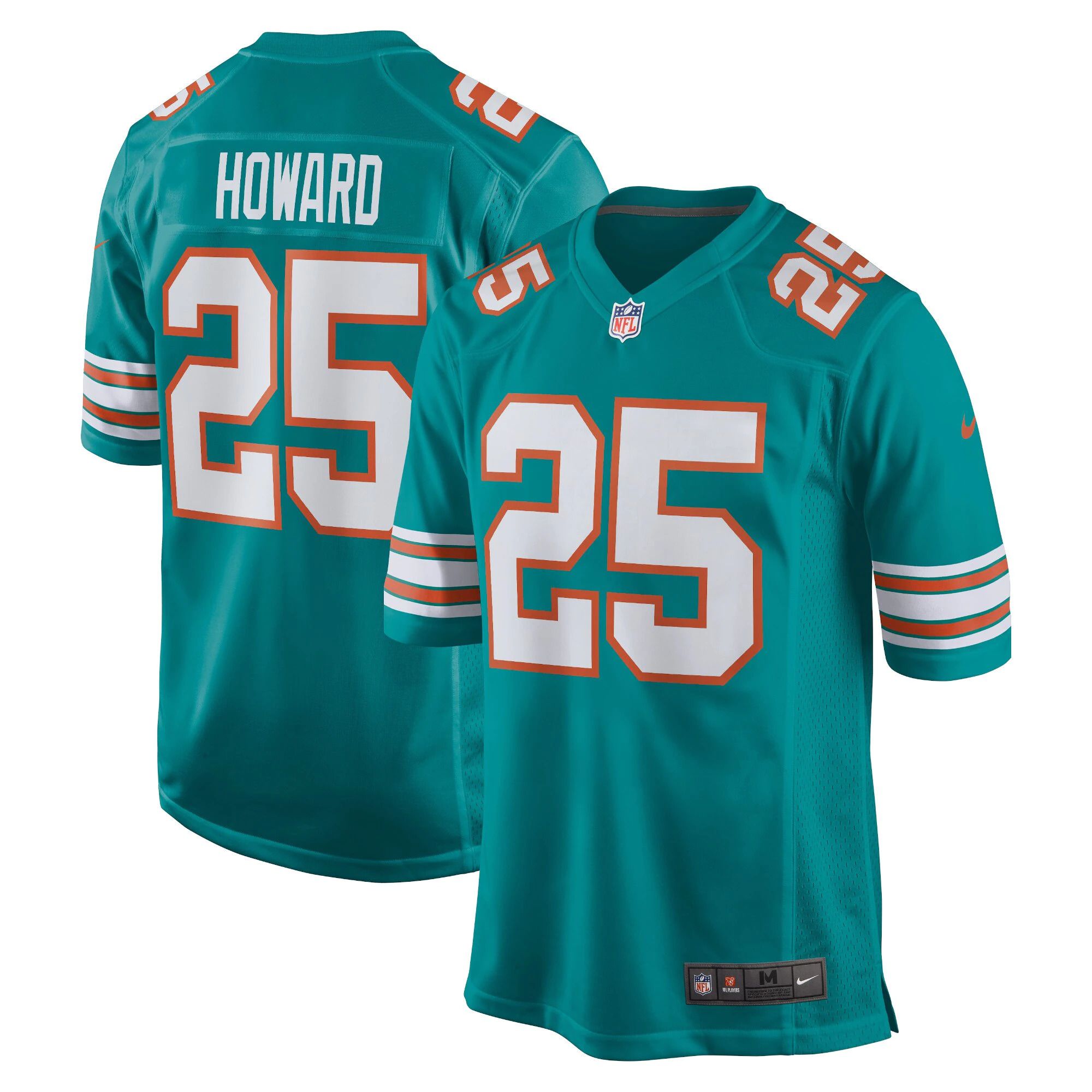 Men Miami Dolphins #25 Xavien Howard Nike Green Alternate Game NFL Jersey